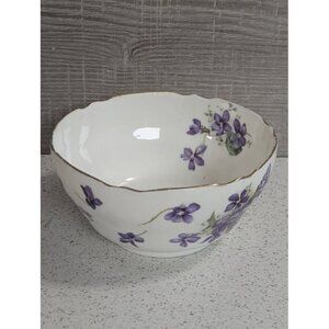 Vintage Hammersley Victorian Violet Cranberry Bowl
